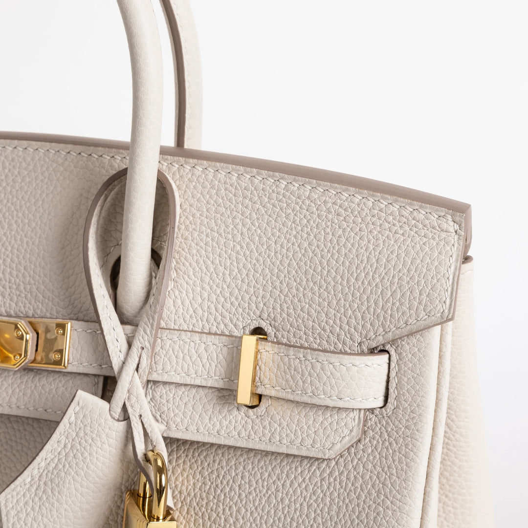 Birkin 25 Craie Togo Gold Hardware