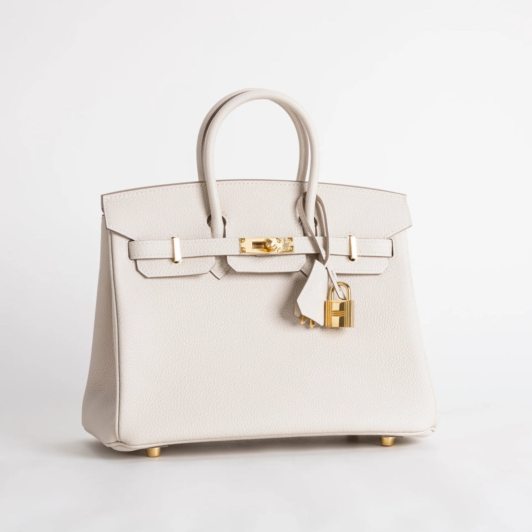 Birkin 25 Craie Togo Gold Hardware