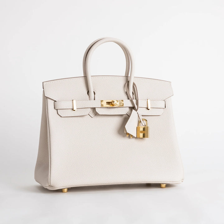 Birkin 25 Craie Togo Gold Hardware