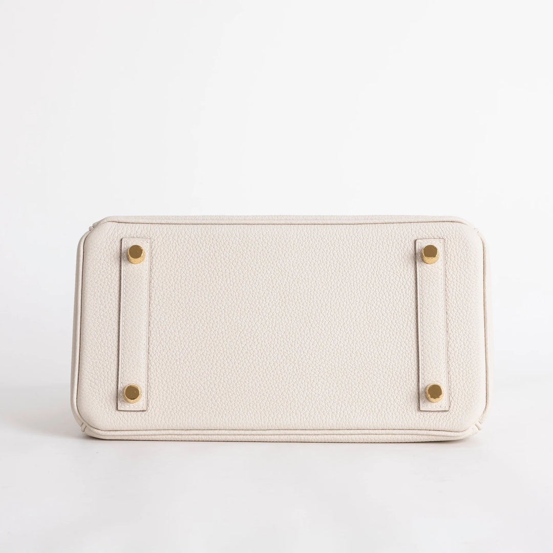 Birkin 25 Craie Togo Gold Hardware
