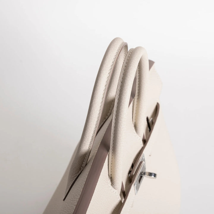 Birkin 25 Craie Togo Palladium Hardware