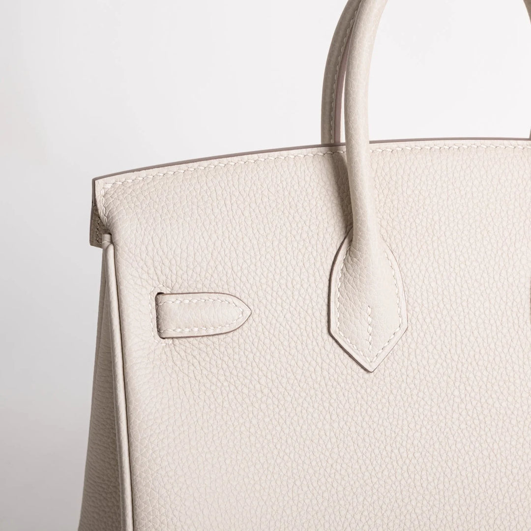 Birkin 25 Craie Togo Palladium Hardware