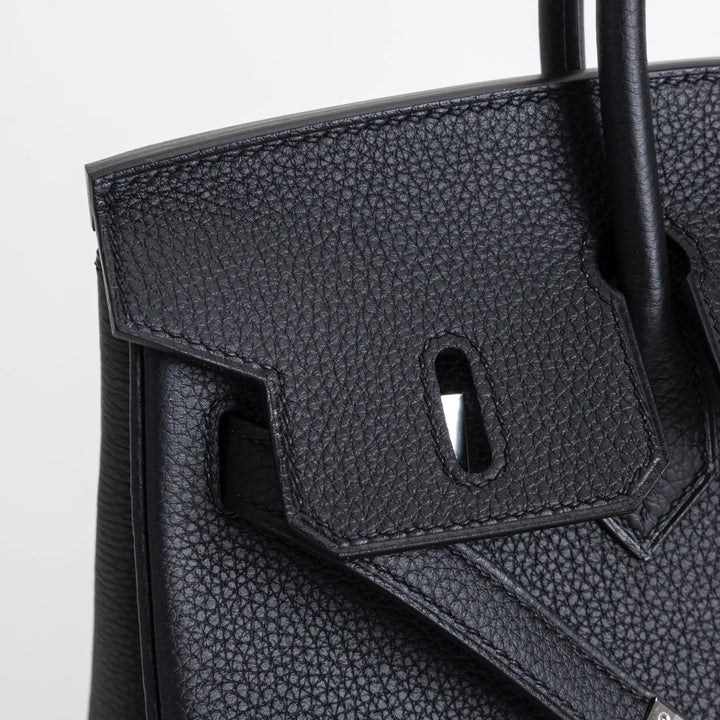 Birkin 25 Black Togo Palladium Hardware W Stamp