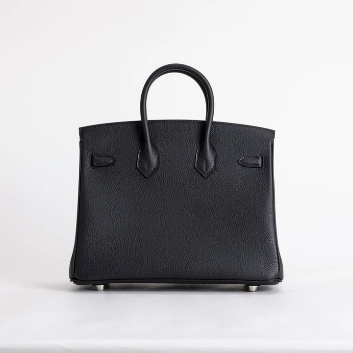 Birkin 25 Black Togo Palladium Hardware W Stamp