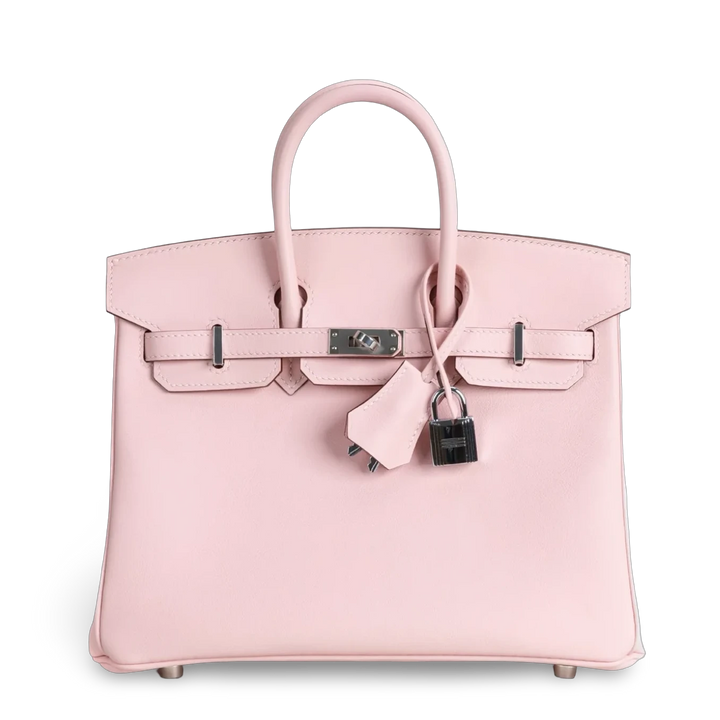 Birkin 25 Swift Leather Rose Sakura Palladium Hardware
