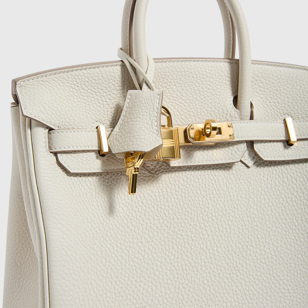 Birkin 25 Craie Togo Gold Hardware