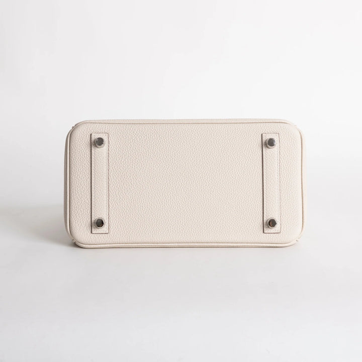 Birkin 25 Craie Togo Palladium Hardware