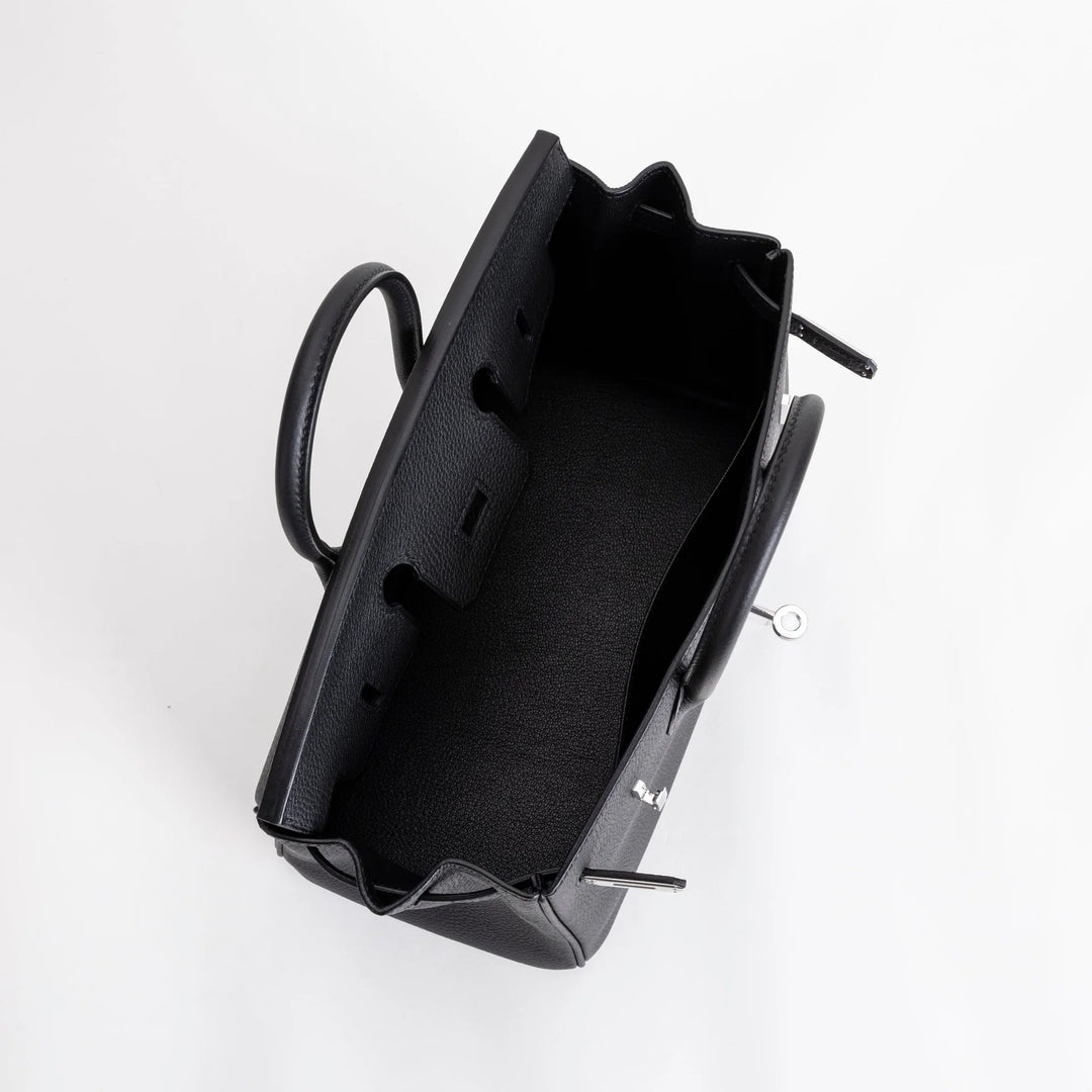 Birkin 25 Black Togo Palladium Hardware W Stamp