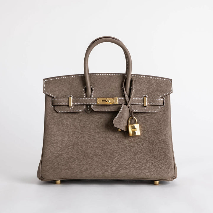 Birkin 25 Etoupe Togo Gold Hardware