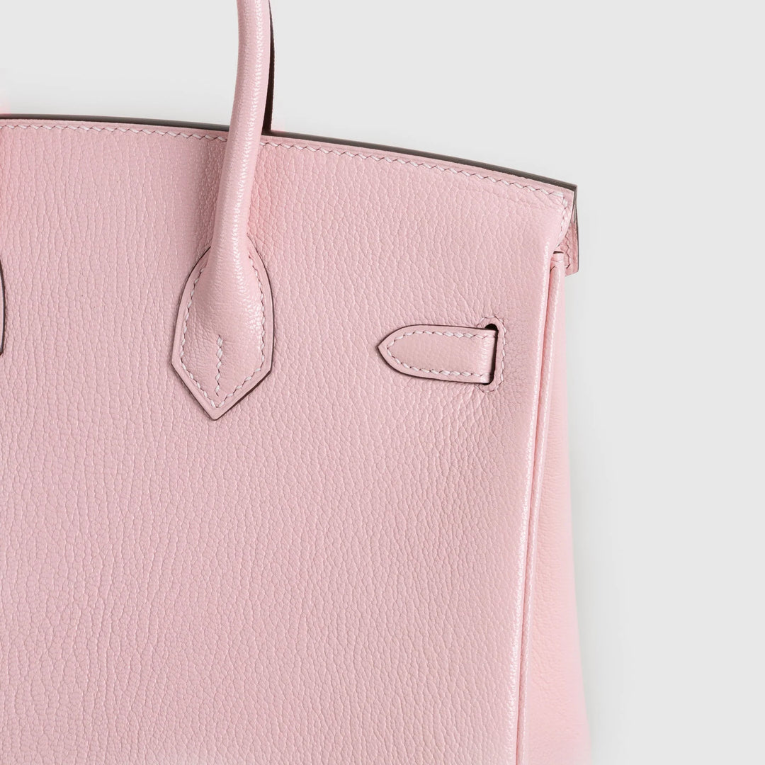 Birkin 25 Chevre Leather Rose Sakura Gold Hardware