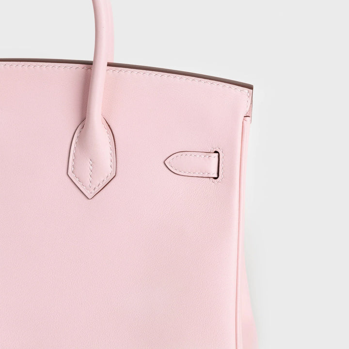 Birkin 25 Swift Leather Rose Sakura Palladium Hardware