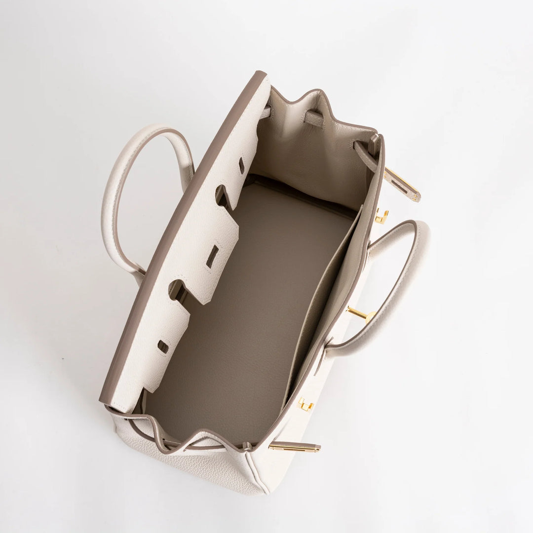 Birkin 25 Craie Togo Gold Hardware