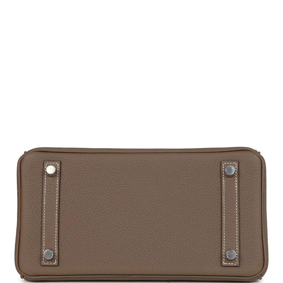 Birkin 25 Etoupe Togo Palladium Hardware