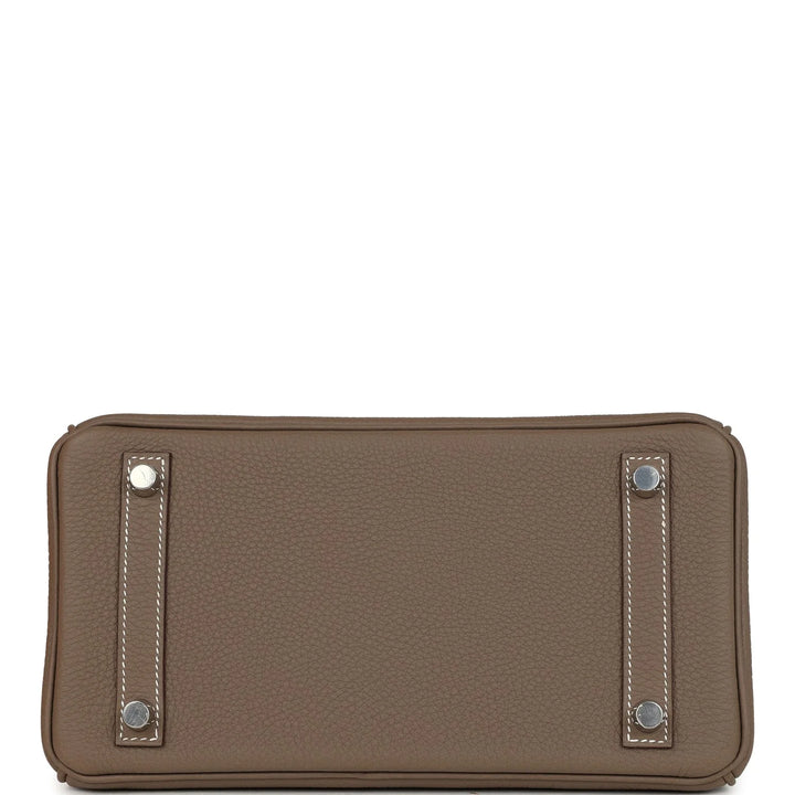 Birkin 25 Etoupe Togo Palladium Hardware