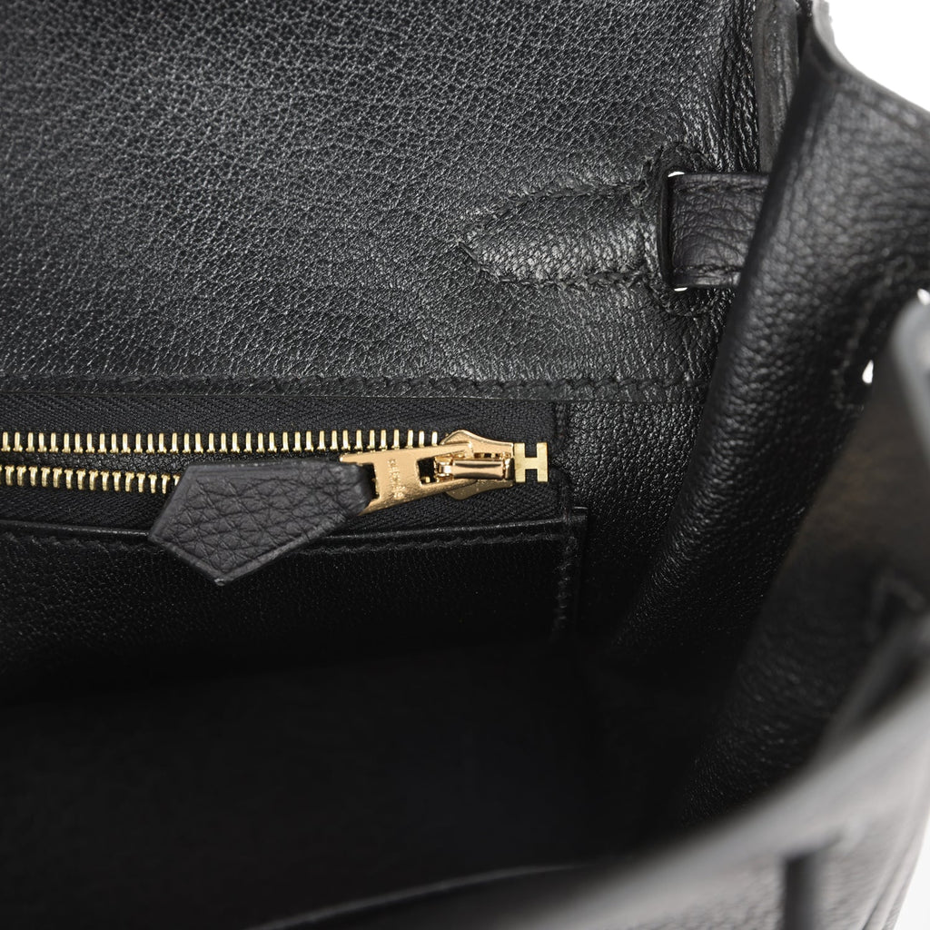 Birkin 25 Black Togo Gold Hardware
