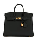 Birkin 25 Black Togo Gold Hardware