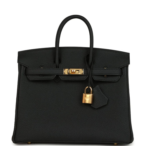 Birkin 25 Black Togo Gold Hardware