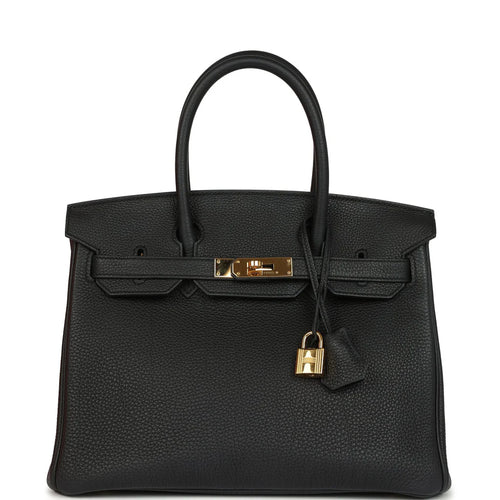 Birkin 30 Black Togo Gold Hardware