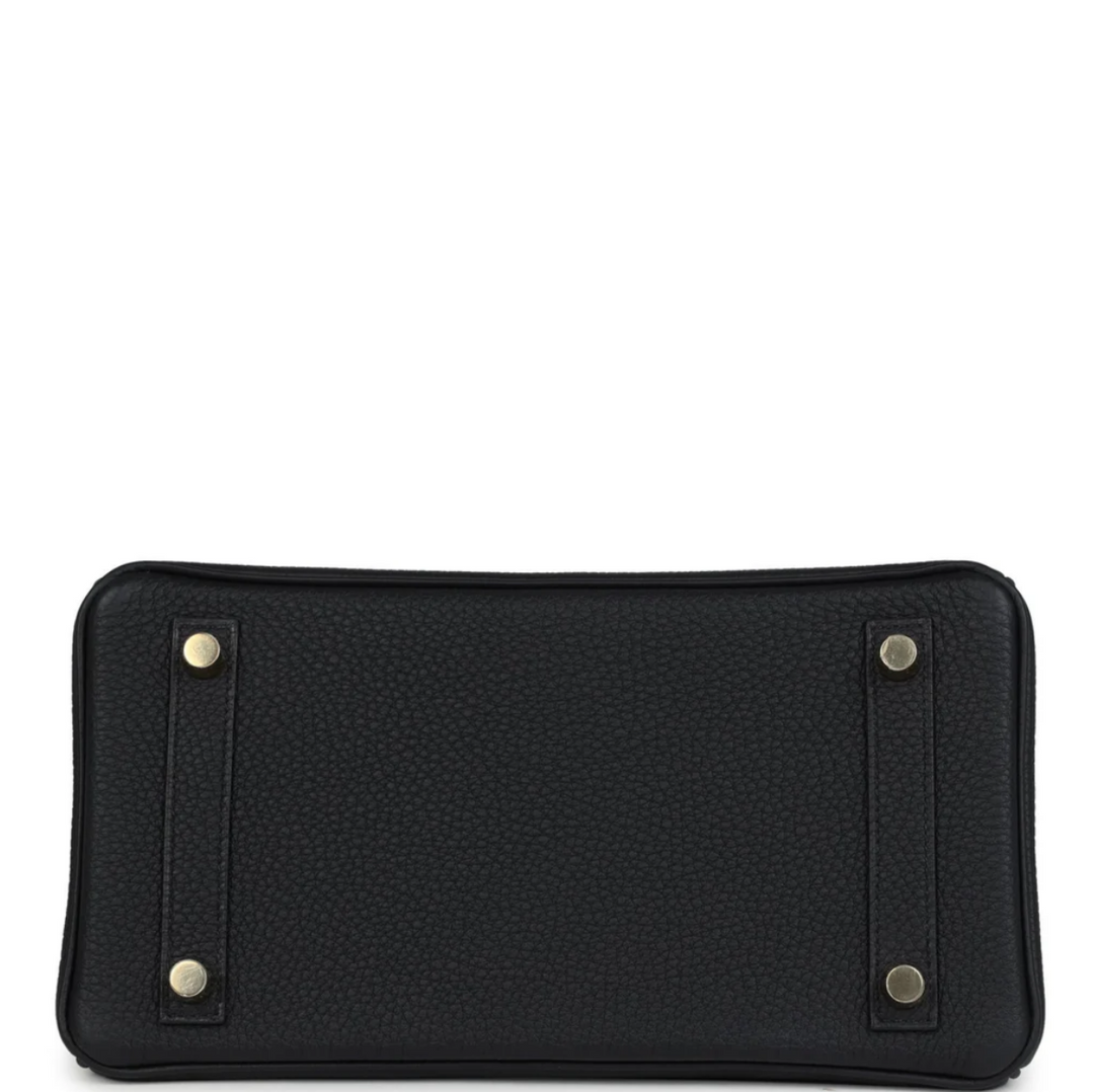 Birkin 25 Black Togo Gold Hardware K Stamp