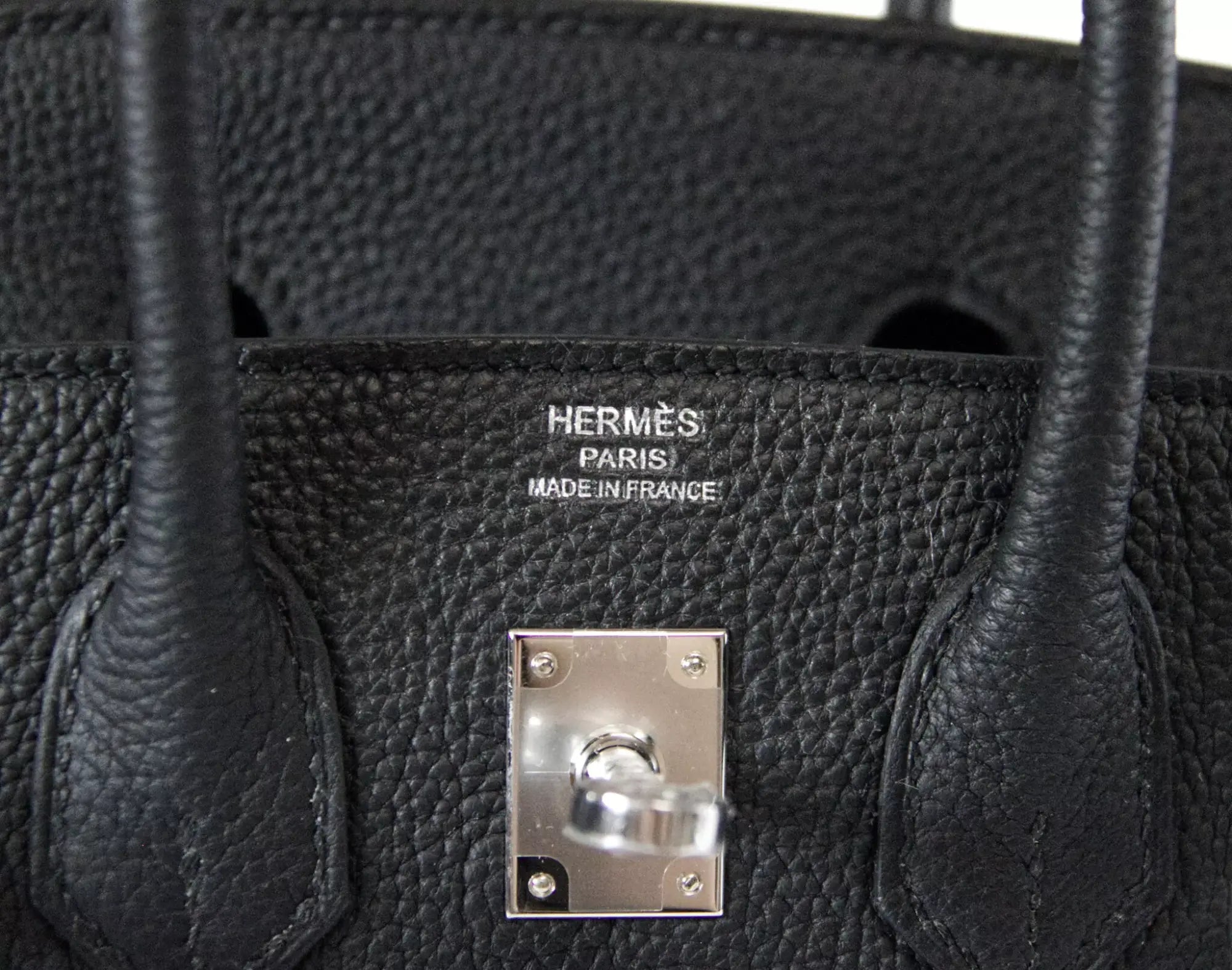 Birkin 25 Black Togo Palladium Hardware W Stamp